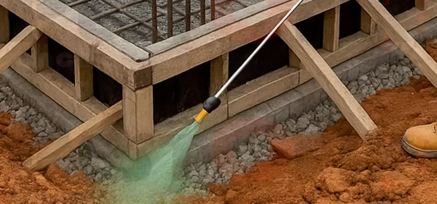 Foundation Slab Termite Treatment in Belleville